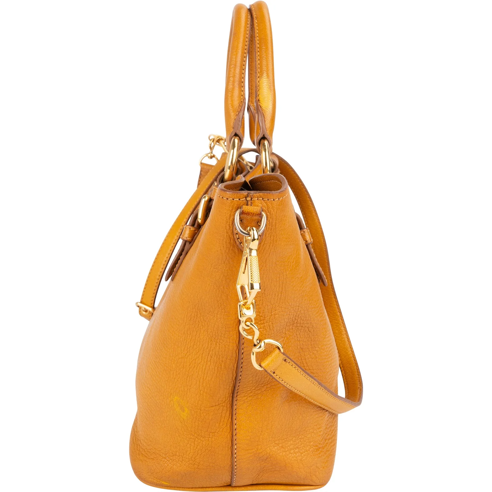 Miu Miu Grained Leather Vitello Lux Handbag