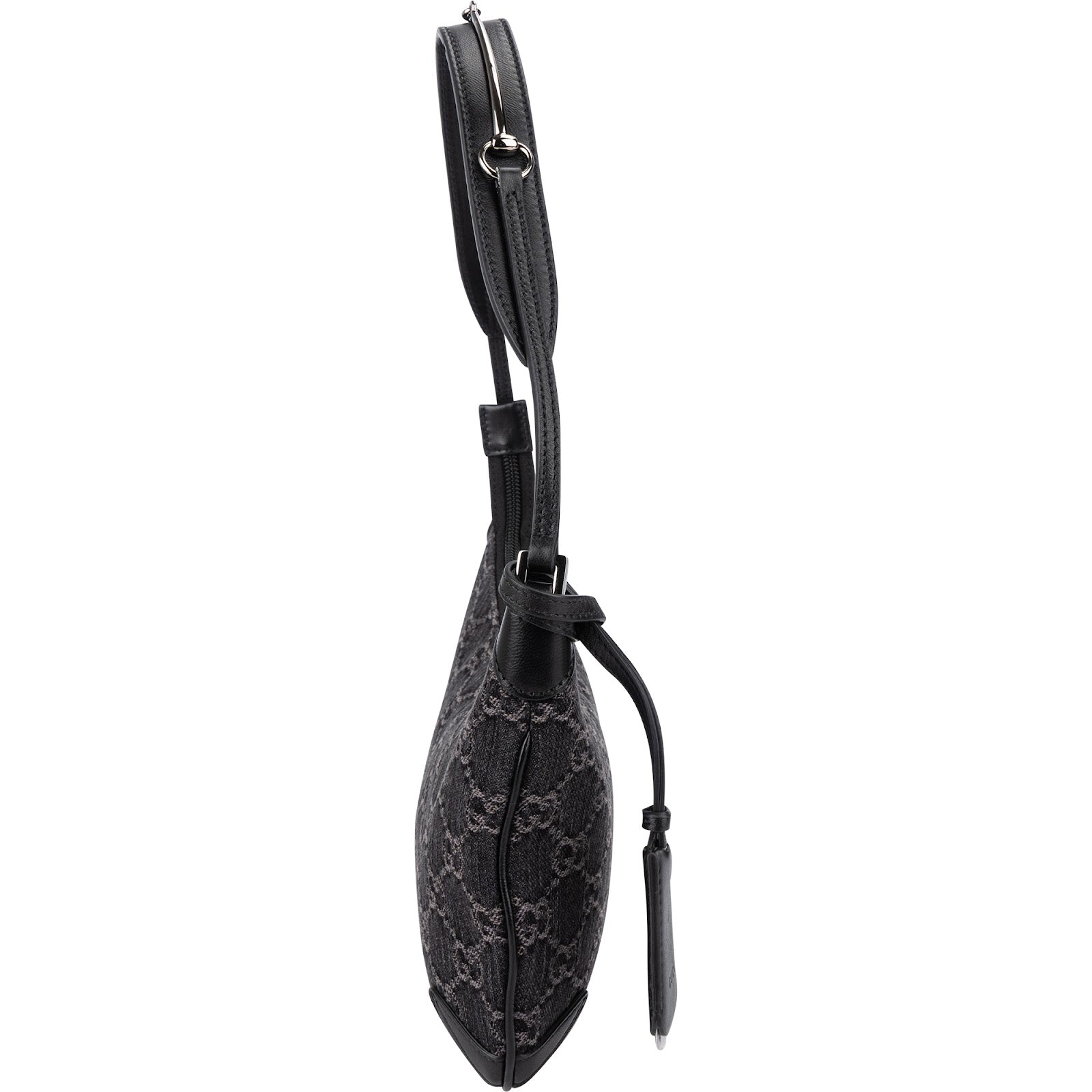 Gucci Monogram GG Denim Horsebit Hobo Shoulder Bag