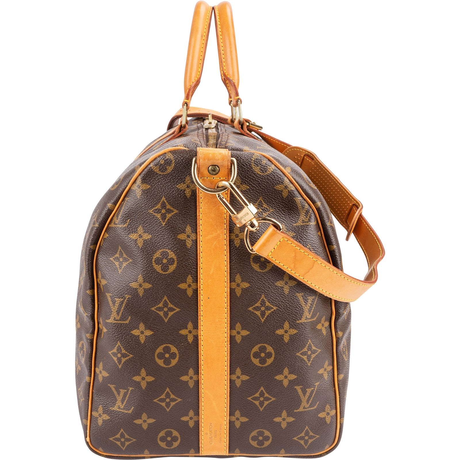 Torba podróżna Louis Vuitton Monogram Canvas Keepall 50 z paskiem na ramię