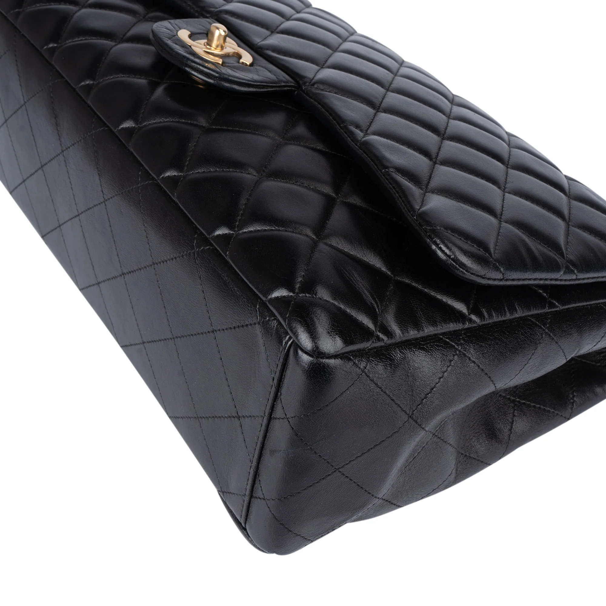 Chanel Quilted Lambskin Maxi Single Flap Crossbody Bag