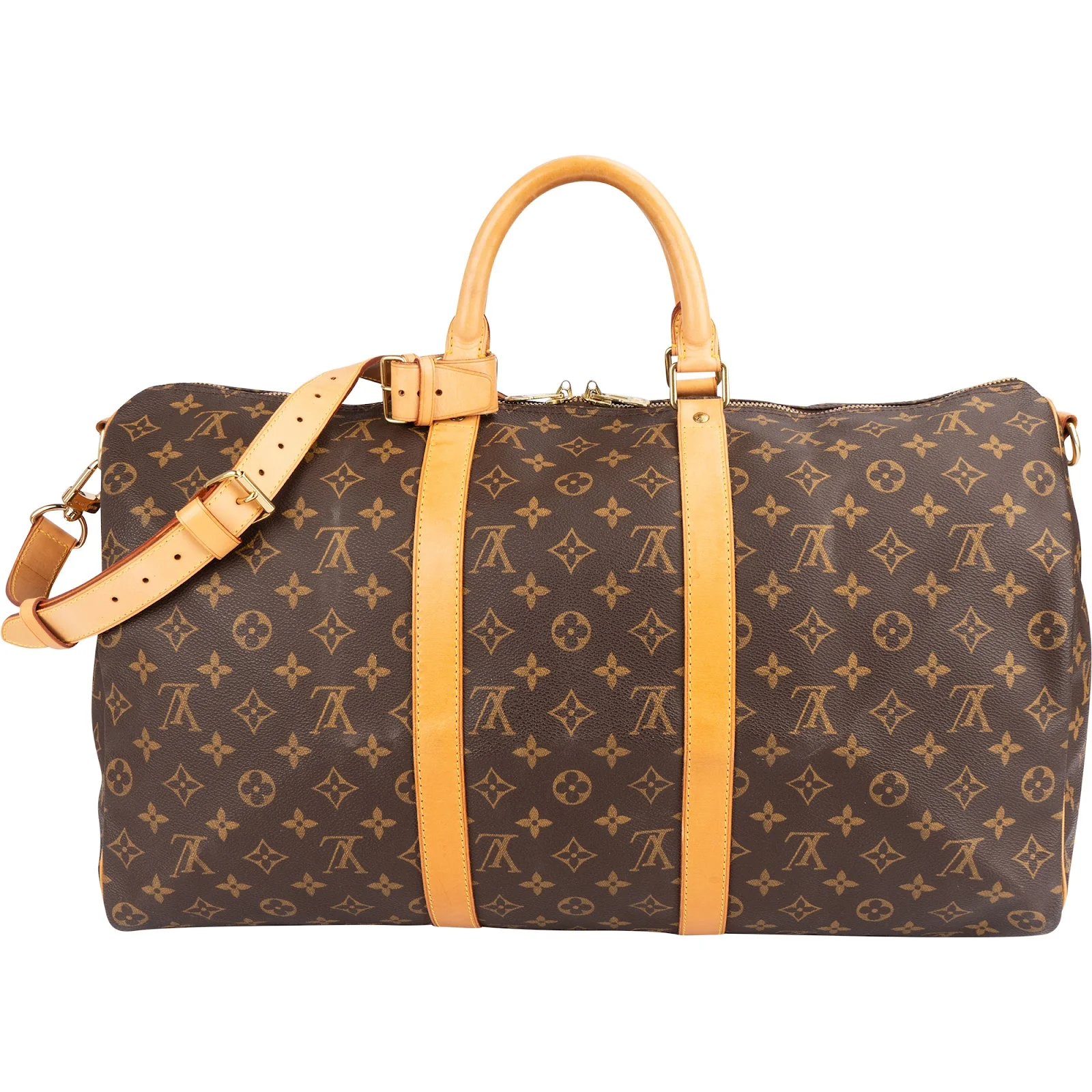 Louis Vuitton Monogram Canvas Keepall 50 Bandoulière Reisetasche