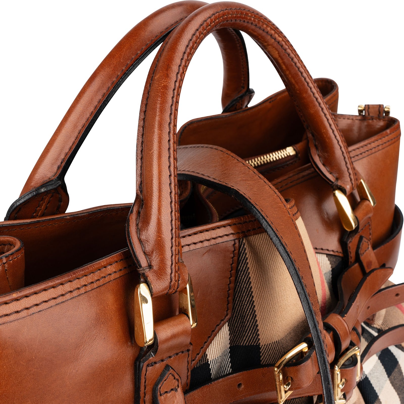 Burberry - Haymarket Hobo Shoulder Bag