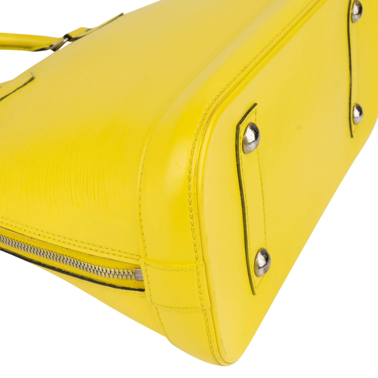 Louis Vuitton Yellow Epi Leather Alma PM Handbag
