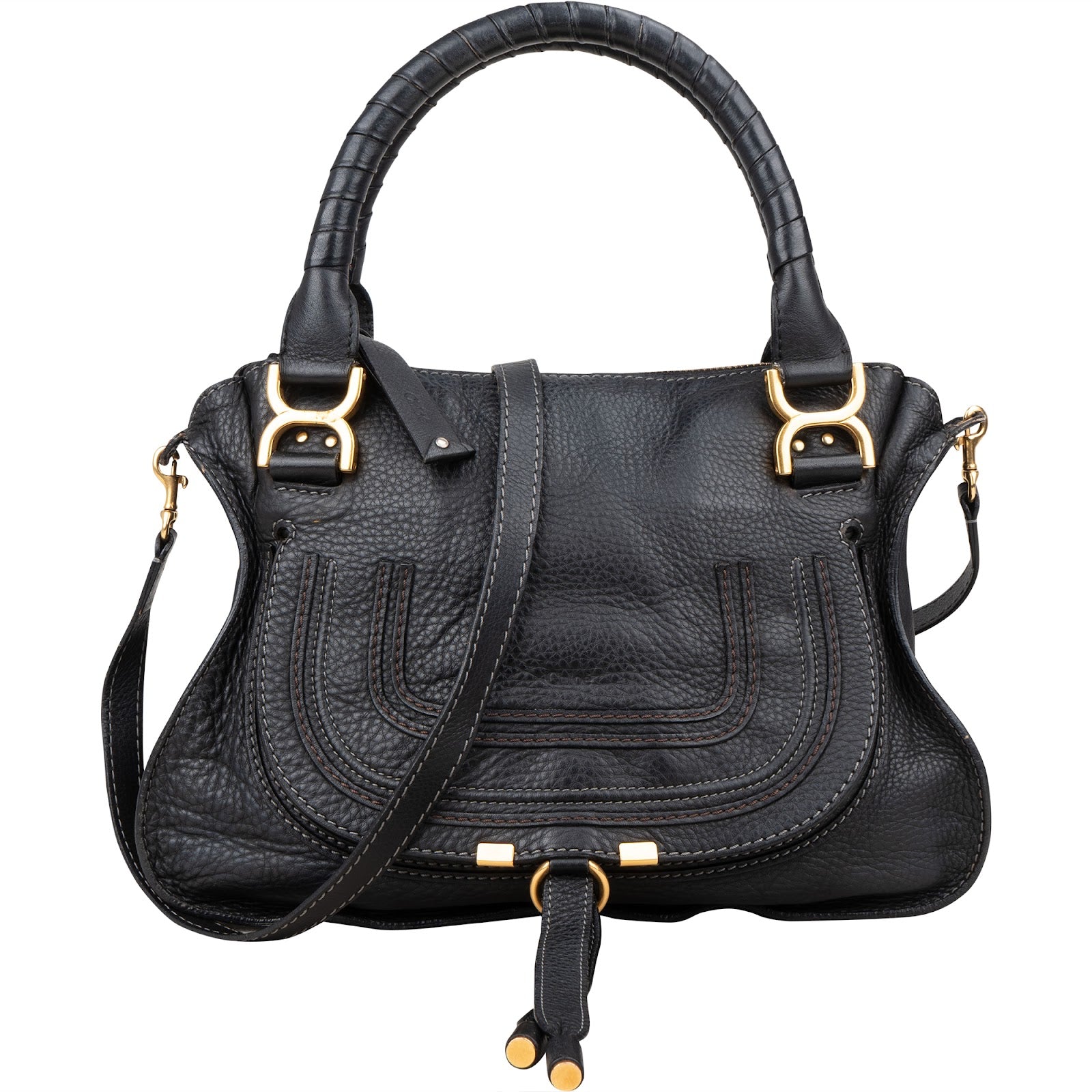 Chloé Grained Leather Medium Marcie Hobo Handbag