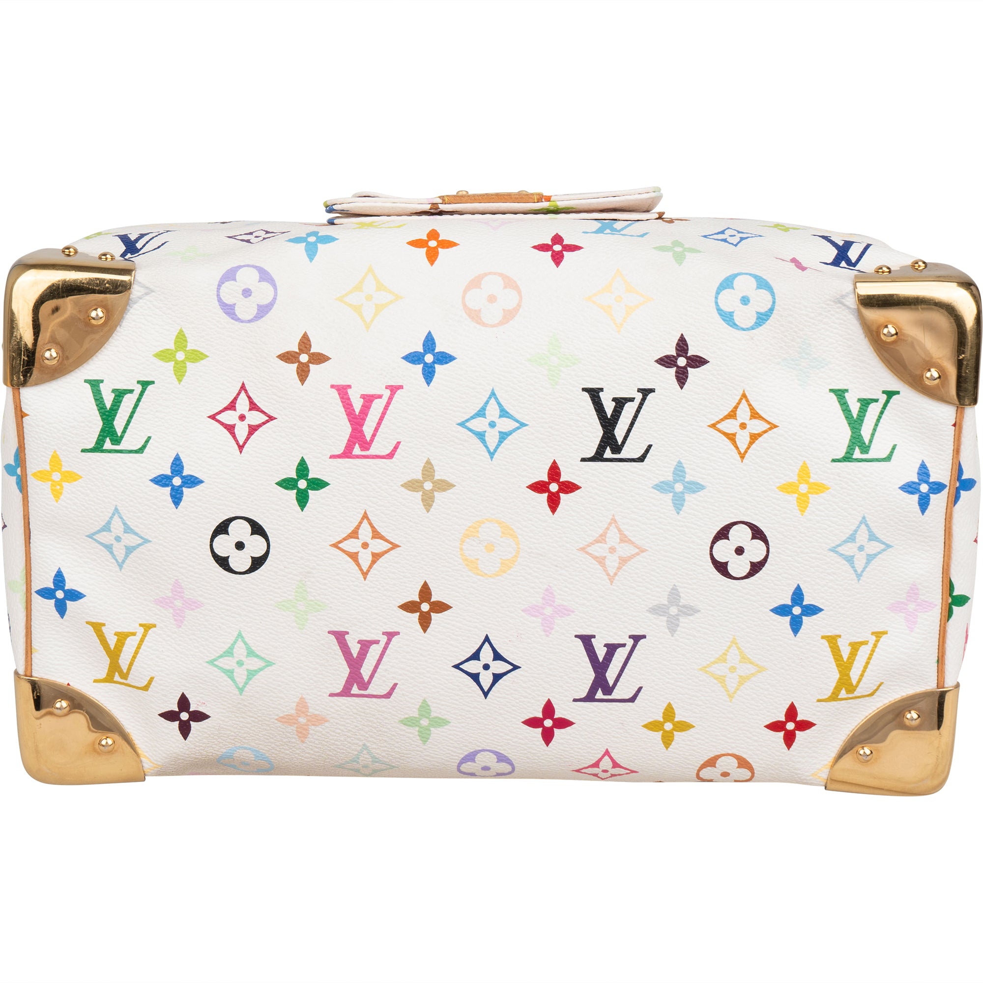 Louis Vuitton Canvas Murakami Multicolor Monogram Speedy 30 Boston Bag