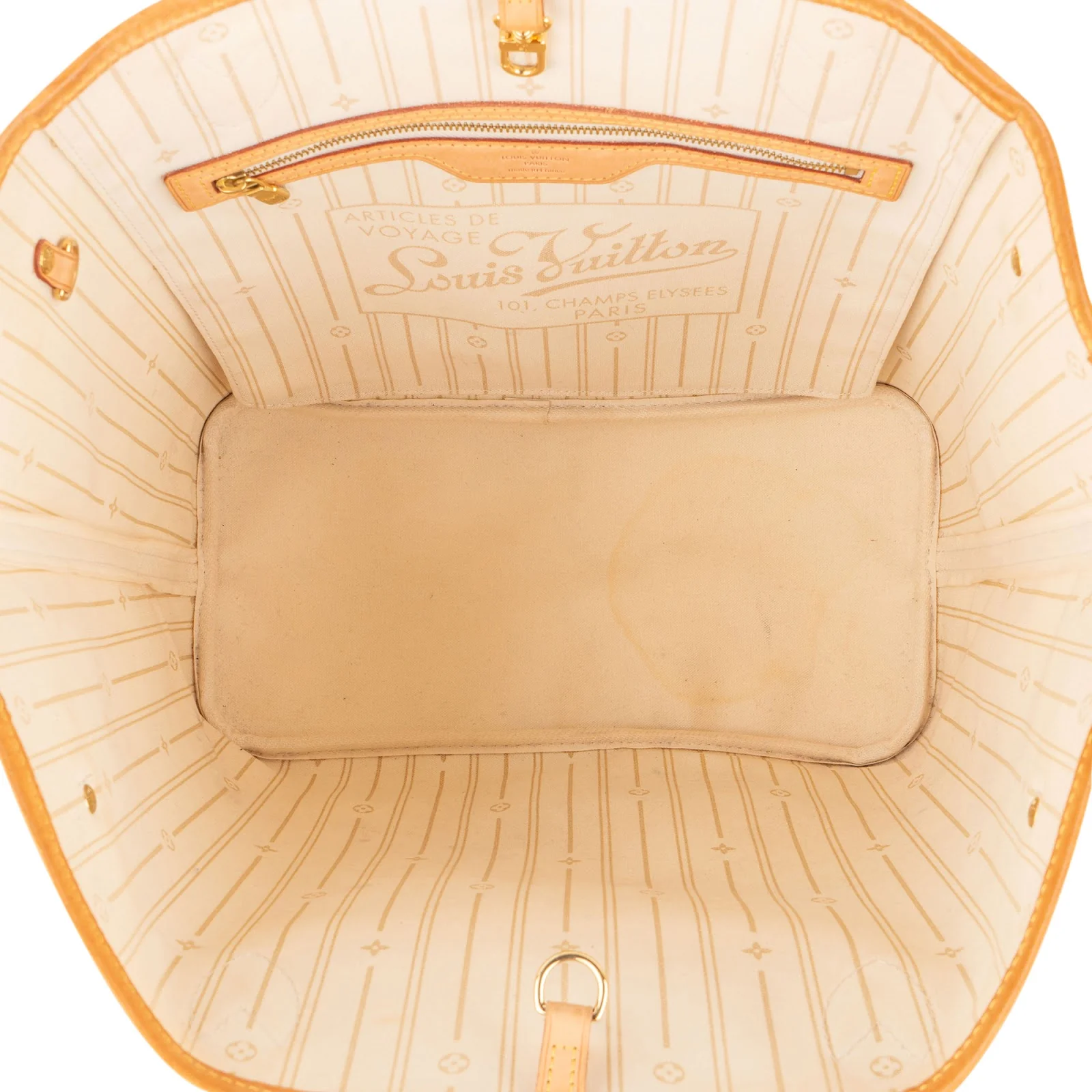 Louis Vuitton Monogram Damier Azur Canvas Neverfull MM Shopper