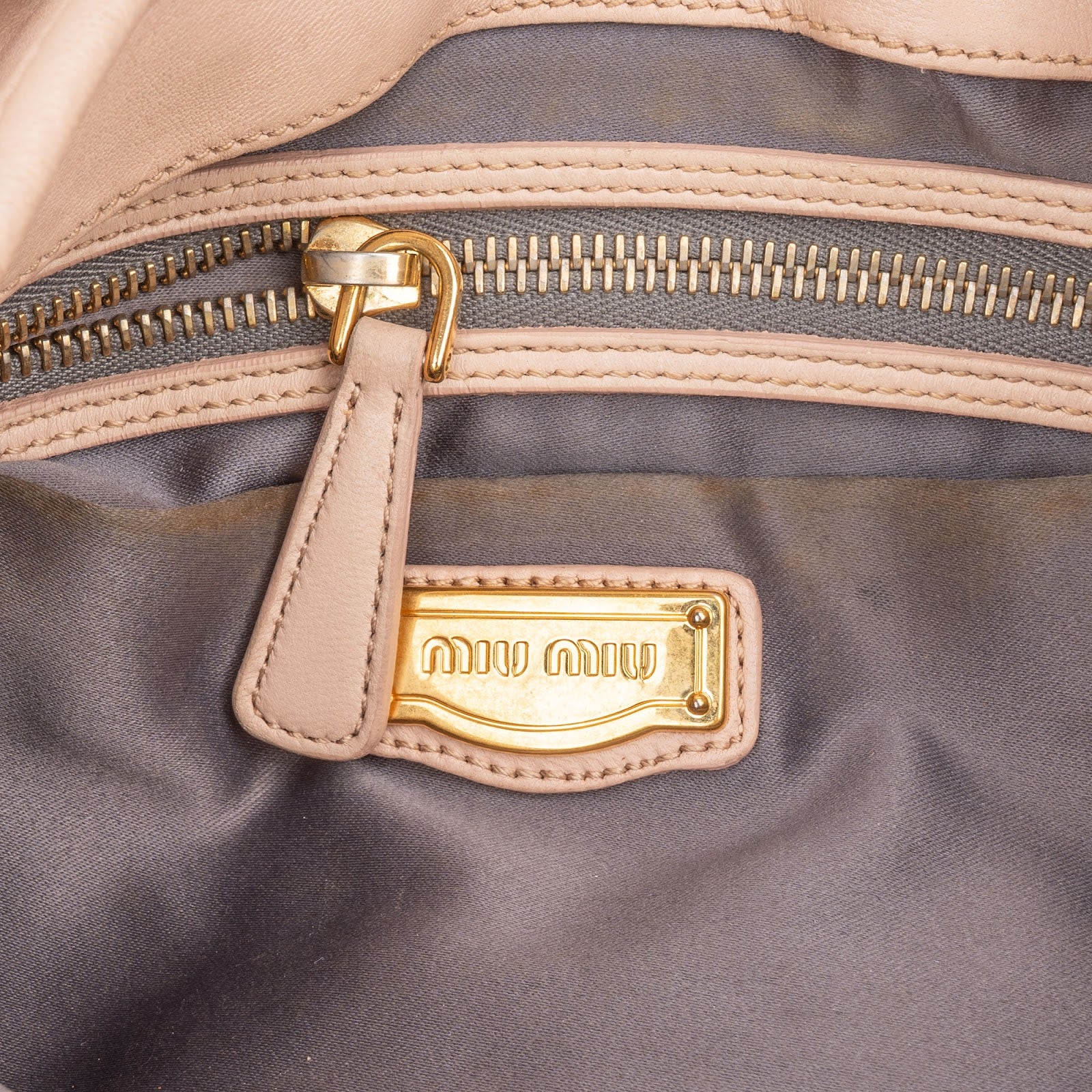 Miu Miu Matelassé Leather City Handbag