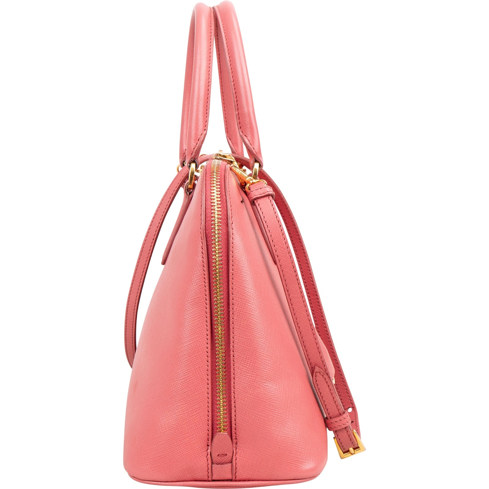 Prada Pink Saffiano Leather Promenade Handbag