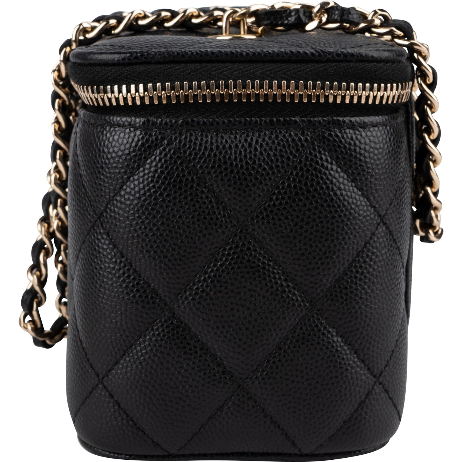 Chanel - Quilted Caviar Leather Vanity Case