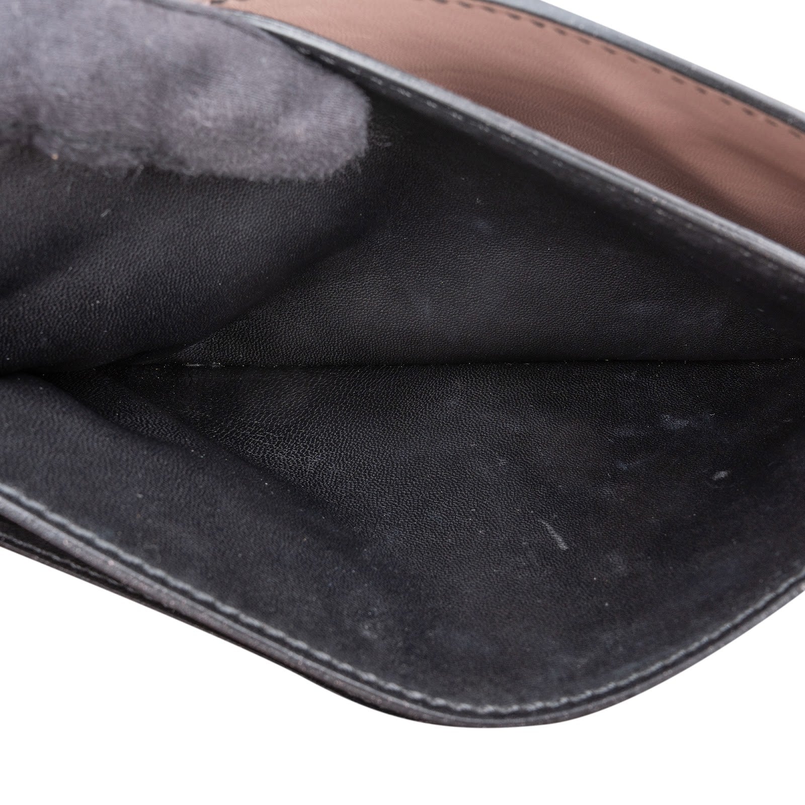 Valentino Garavani Black Leather Rockstud Clutch