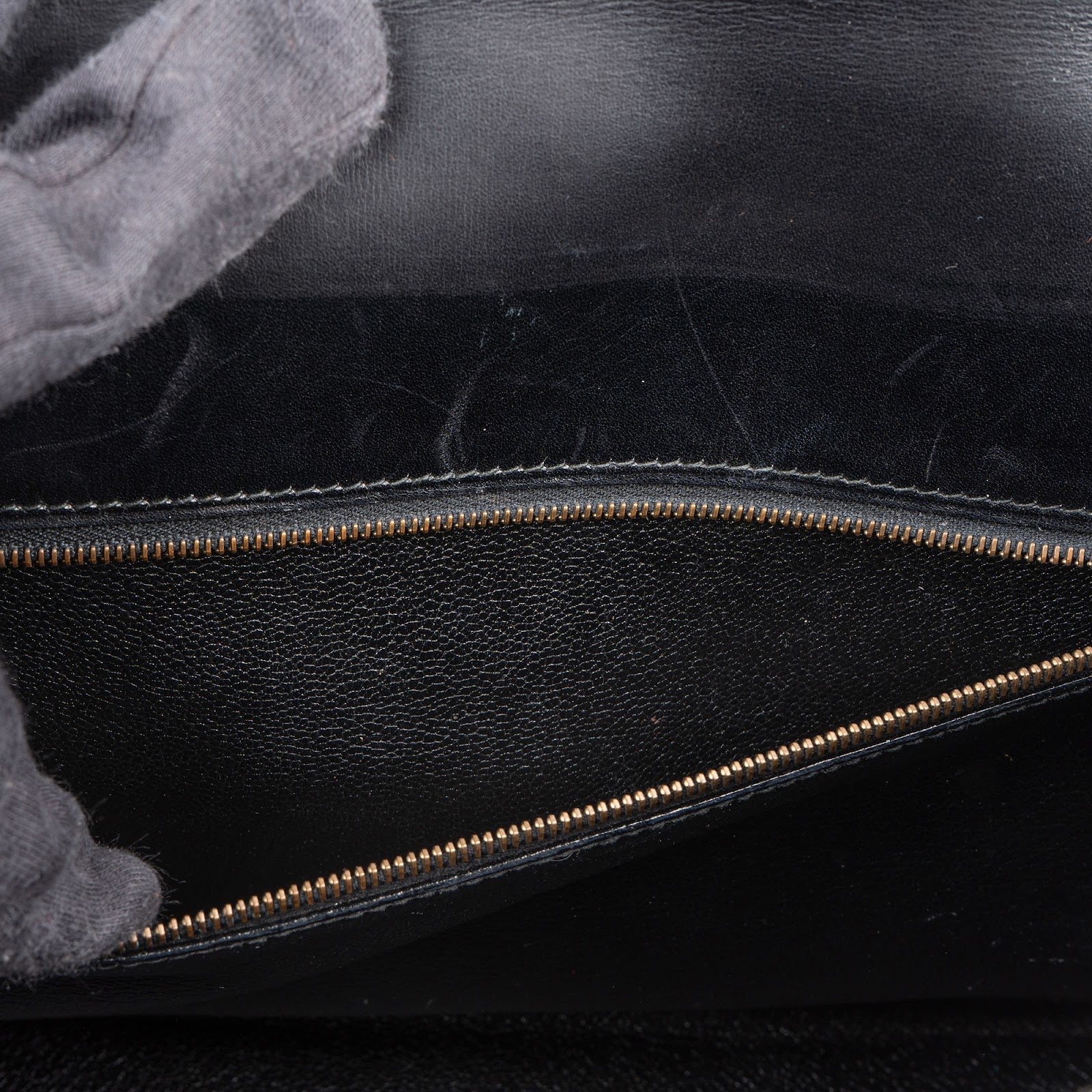 Hermès Noir Box Calf Leather Kelly 32 Handbag