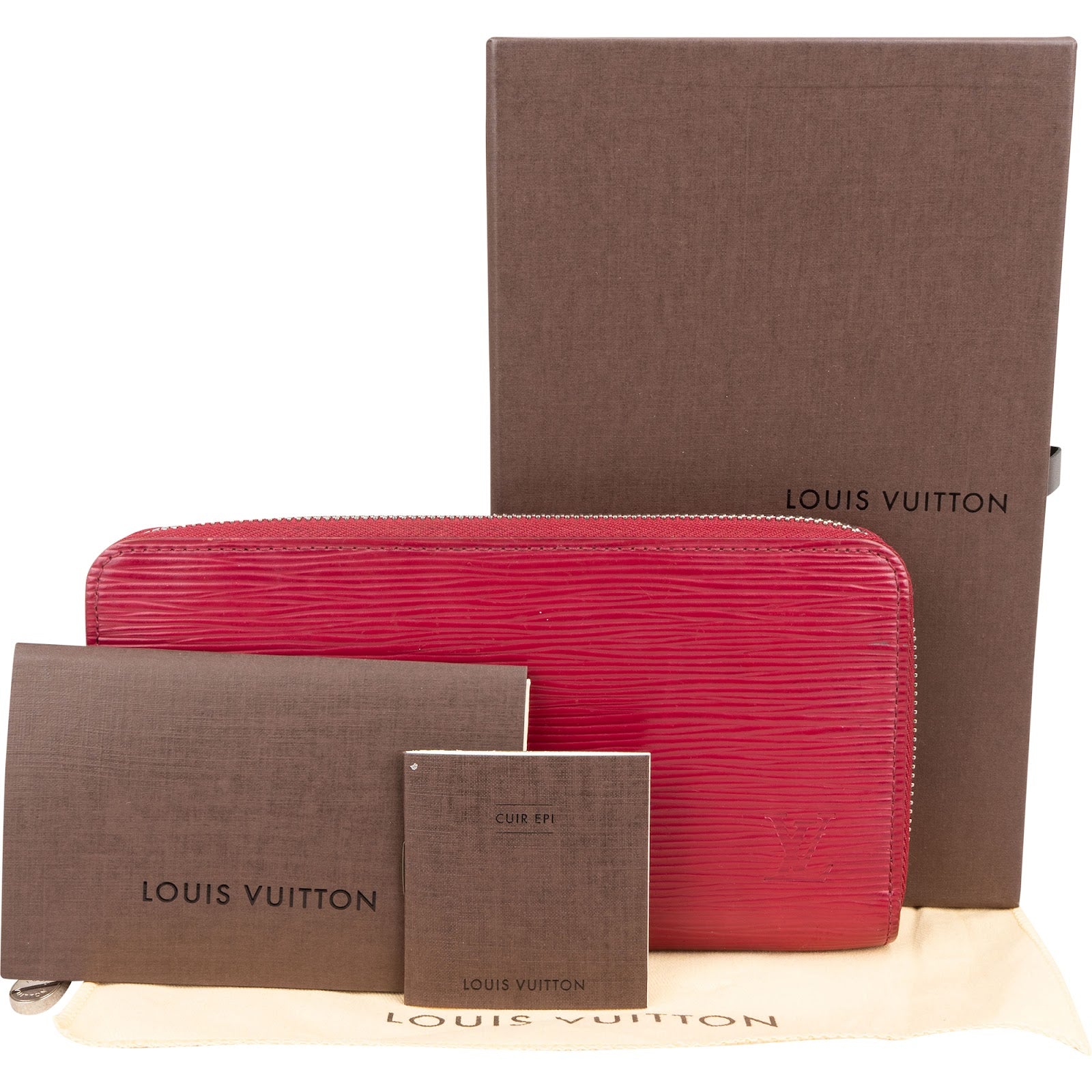 Louis Vuitton Fuchsia Epi Leather Zippy Wallet
