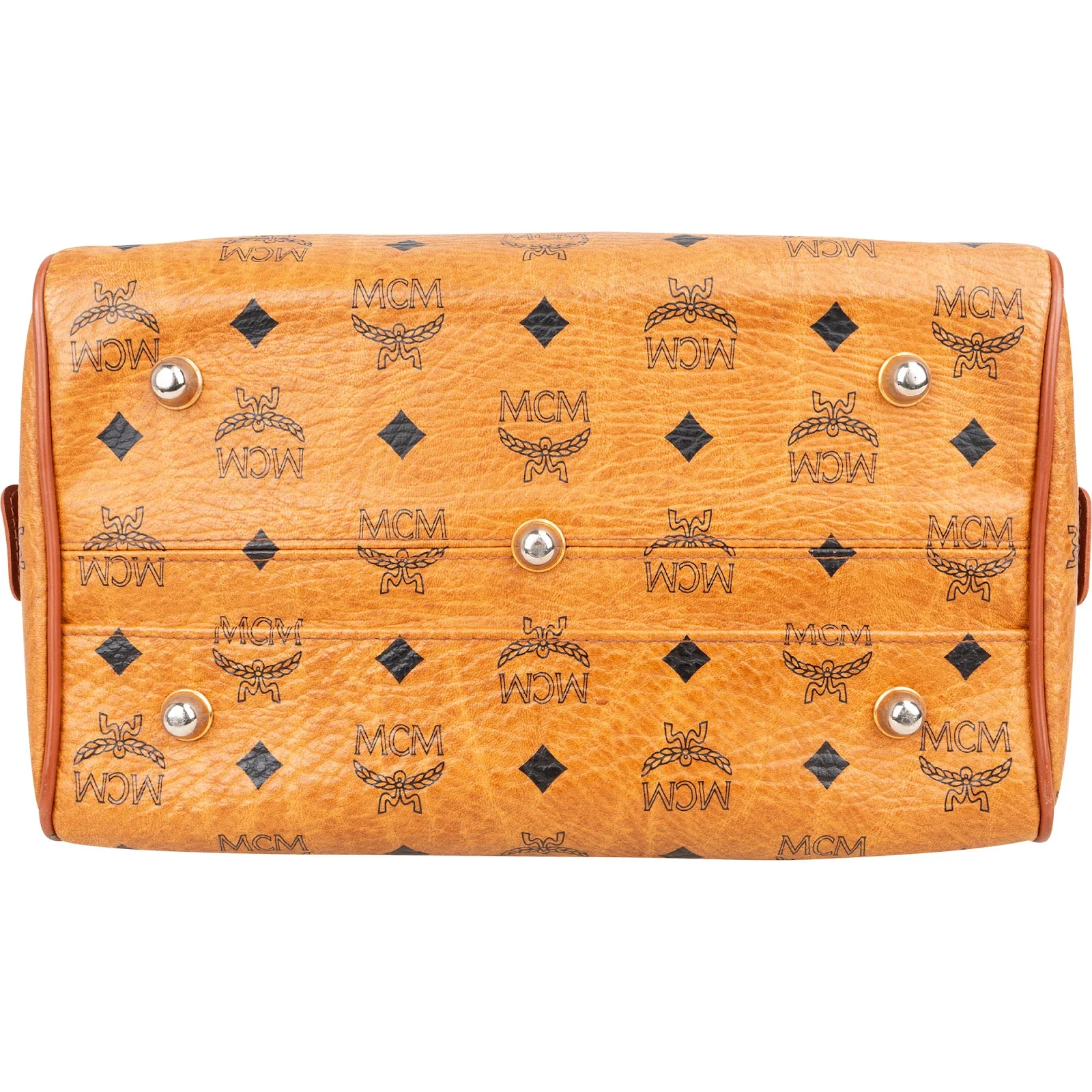 MCM Monogram Visetos Boston Bag