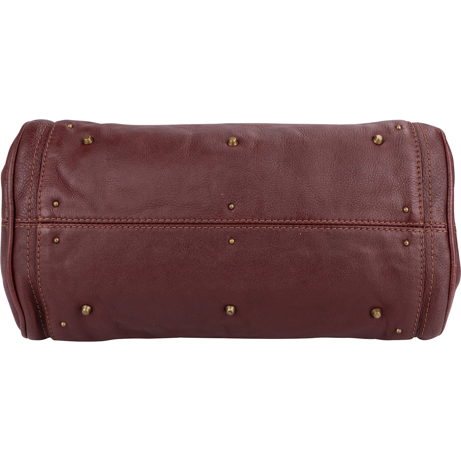 Chloé Bordeaux Leather Paddington Handbag
