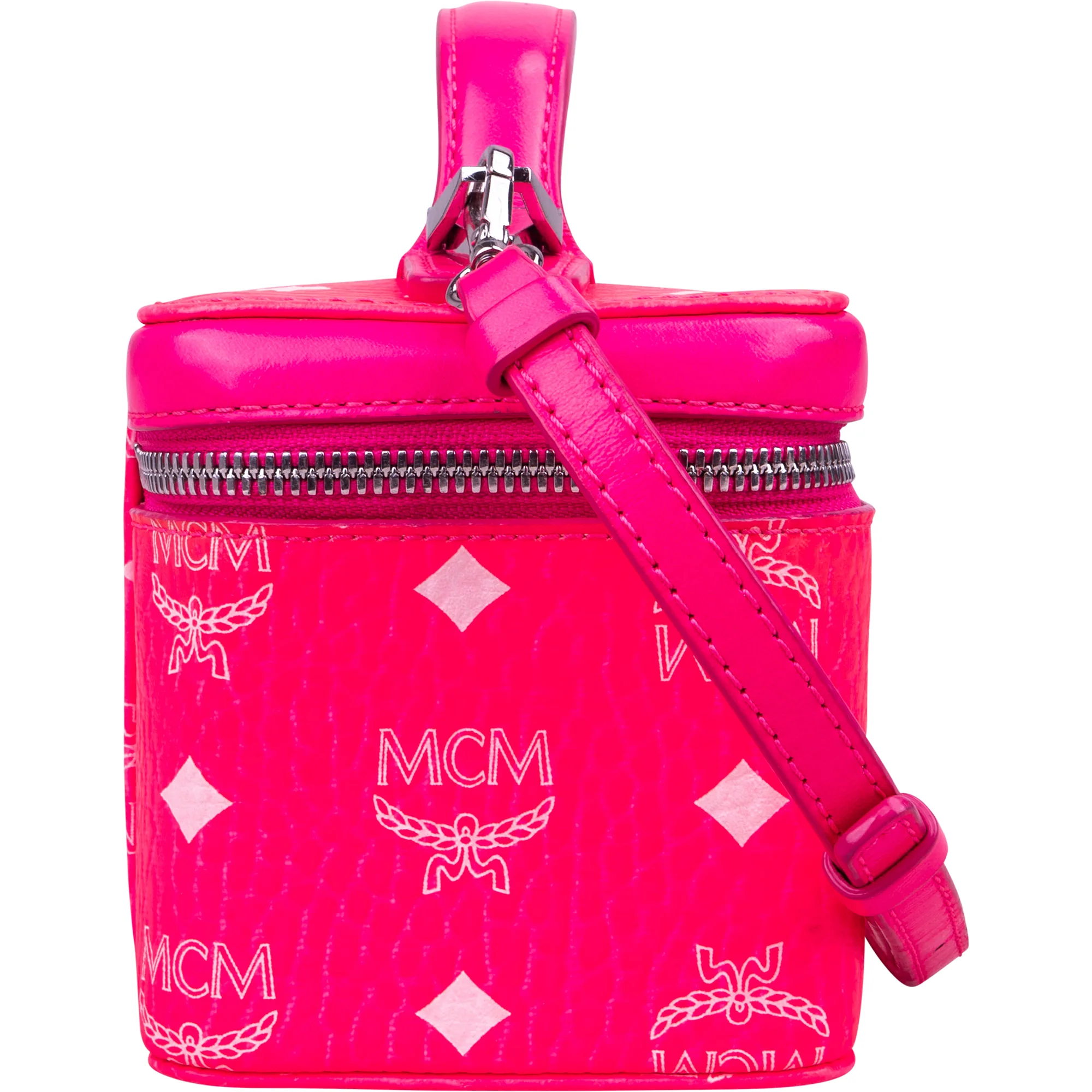 MCM Monogram Visetos Mini Rockstar Vanity Case Crossbody Bag