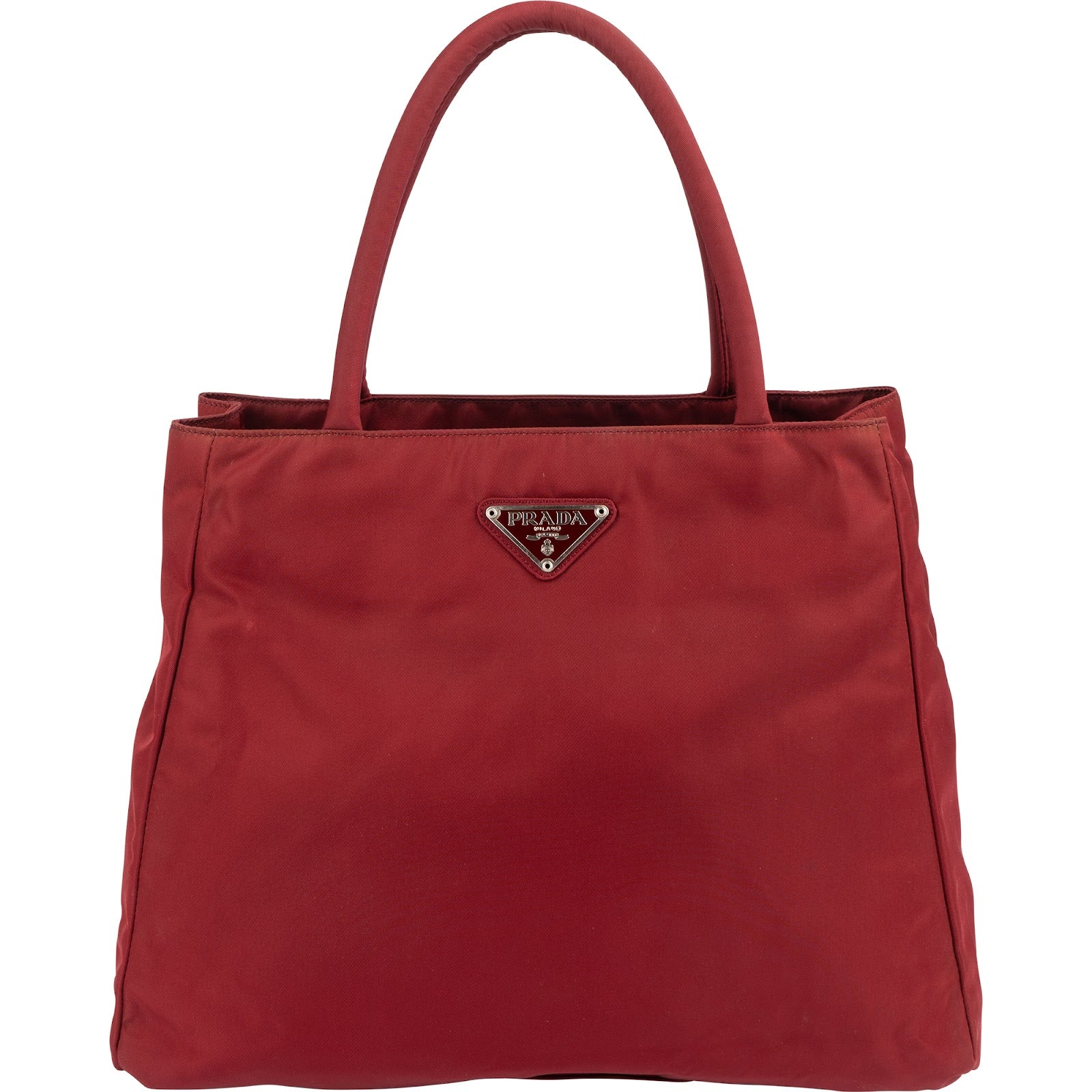 Prada Red Tessuto Handbag