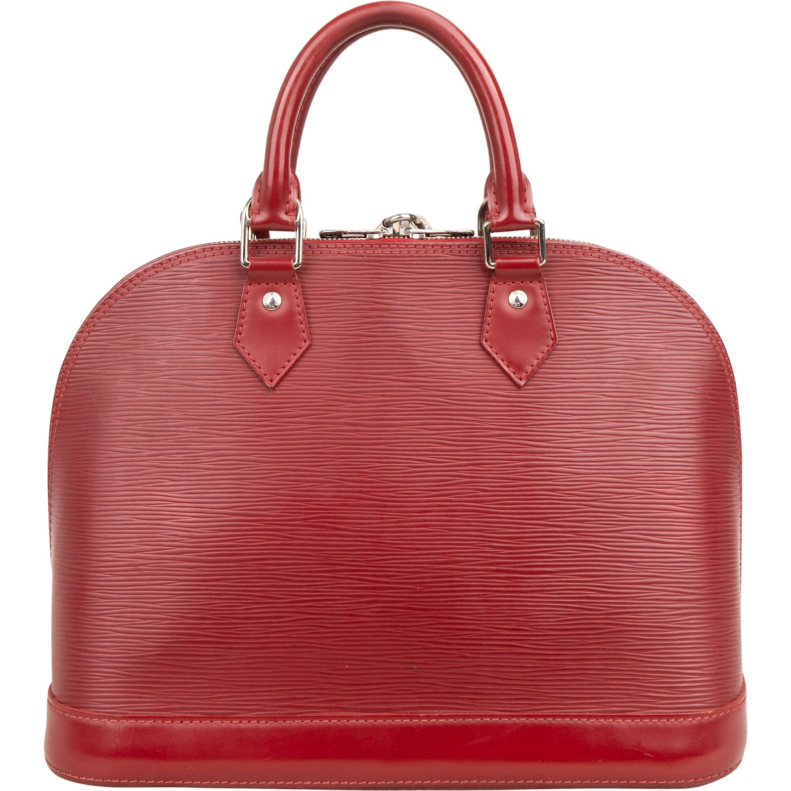Sac à main Alma PM Louis Vuitton en cuir Epi rouge