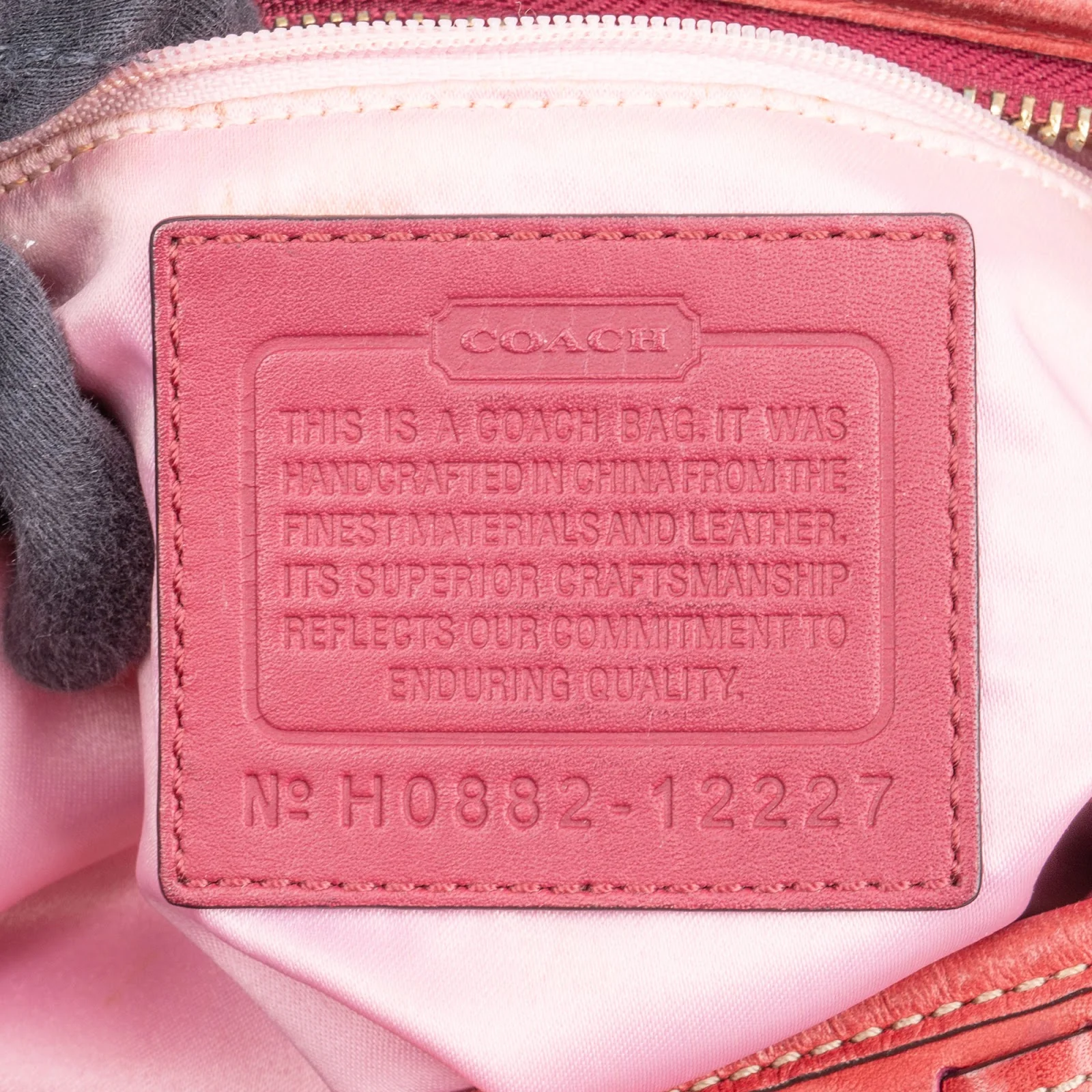 Coach Classic Monogram Pleated Hobo Shoulder Bag