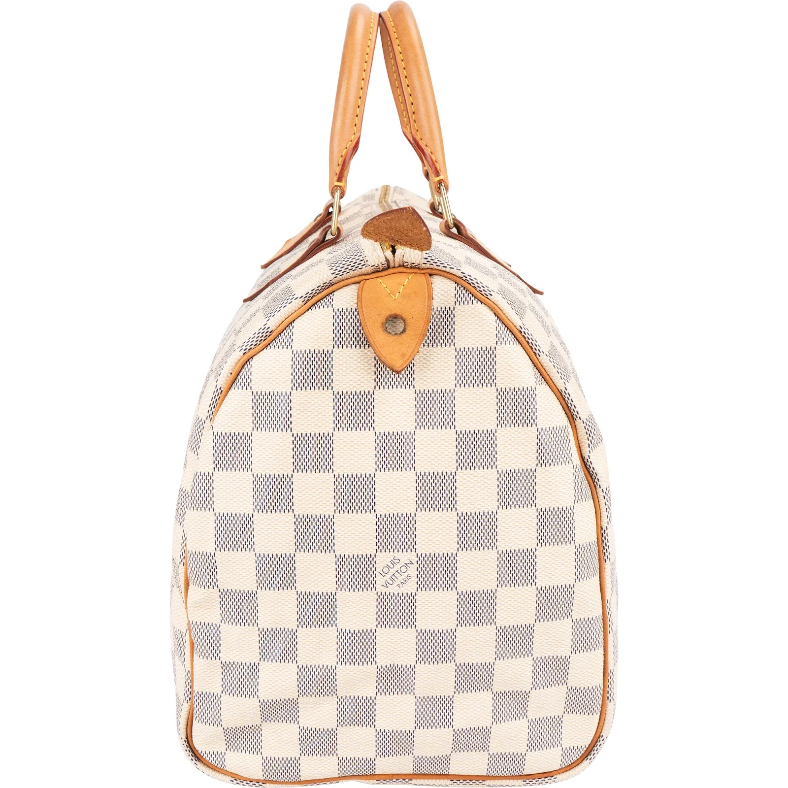 Louis Vuitton Monogram Damier Azur Canvas Speedy 35 Boston Bag