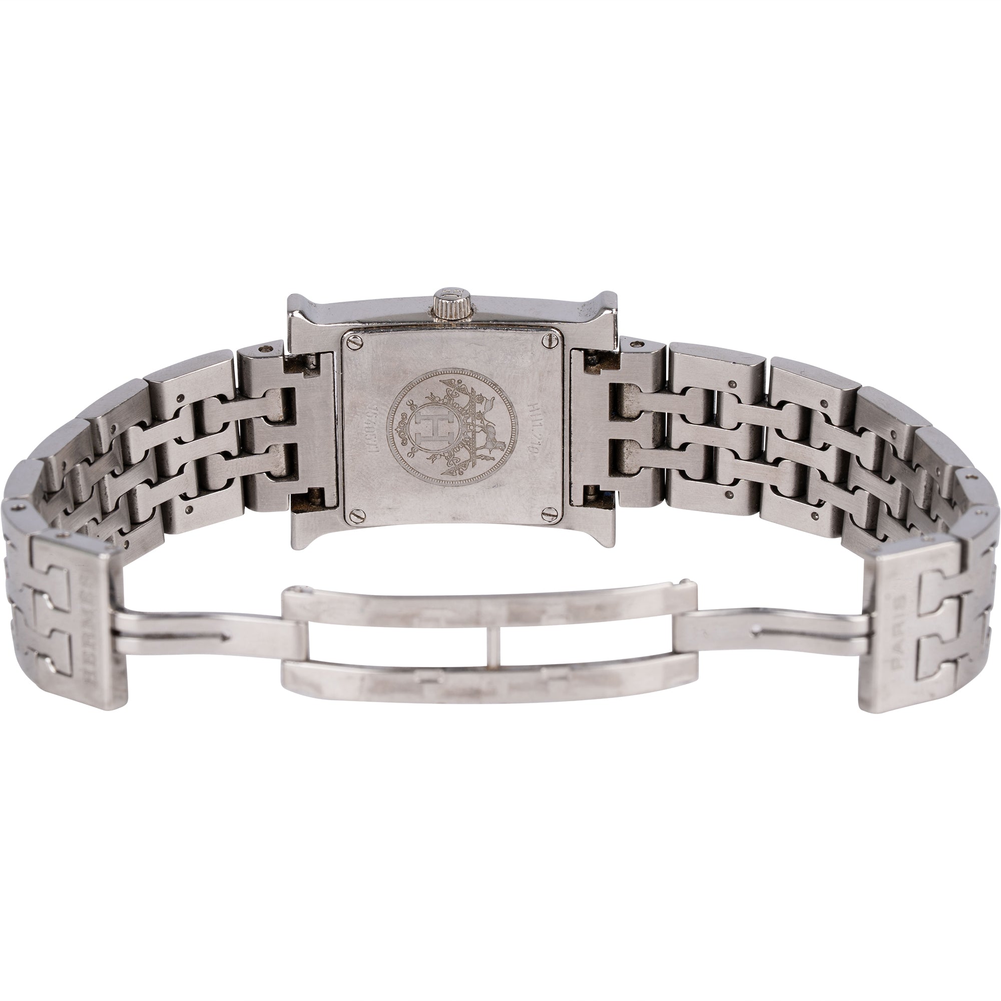 Hermès Silver Tone Heure H HH.1.210 Damenuhr