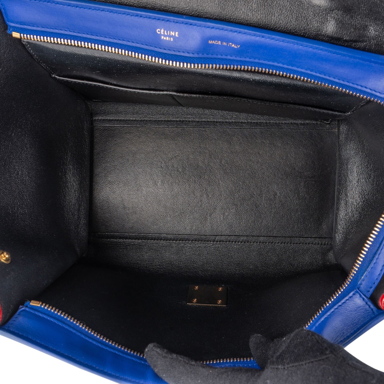 Céline Tricolor Leather Trapeze Handbag