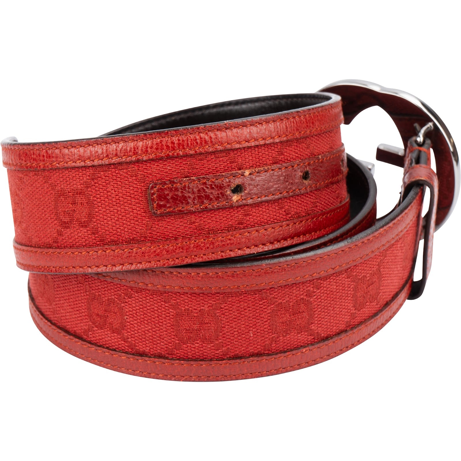 GUCCI - GG Canvas Interlocking G-riem (80 / 32)