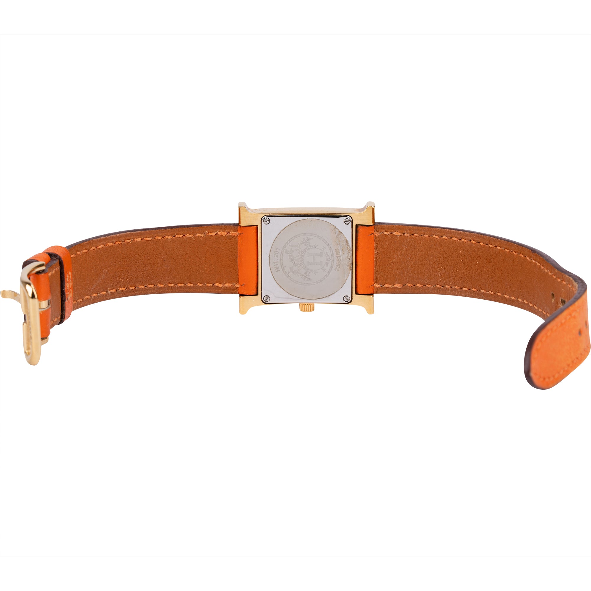 Hermès Gold Tone Heure H HH1.201 Damenuhr
