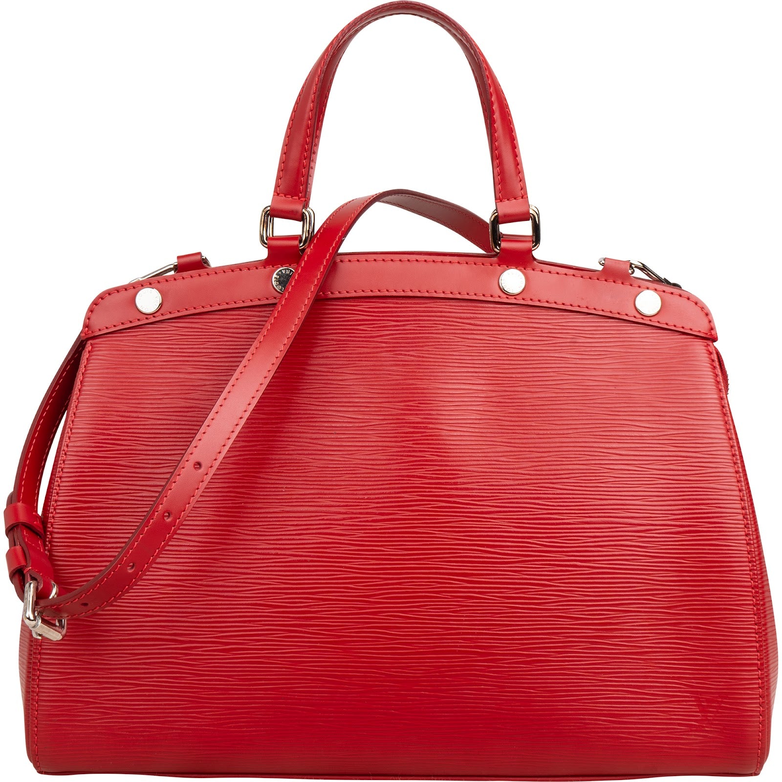 Louis Vuitton Red Epi Leather Brea MM Handbag