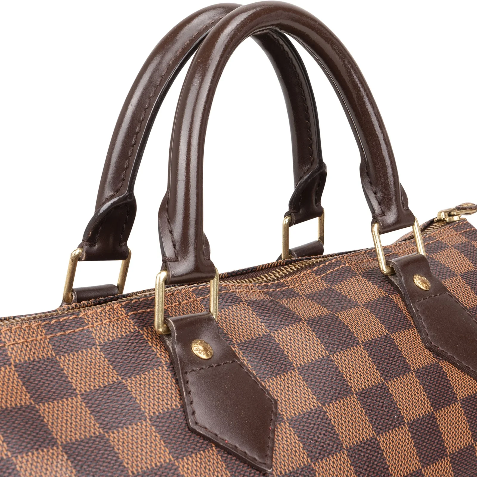 Louis Vuitton Monogram Damier Ebene Speedy 30 Boston Bag