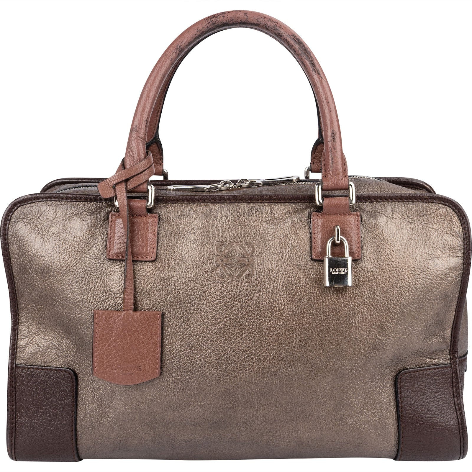 Loewe Tricolor Leather Amazona Handbag