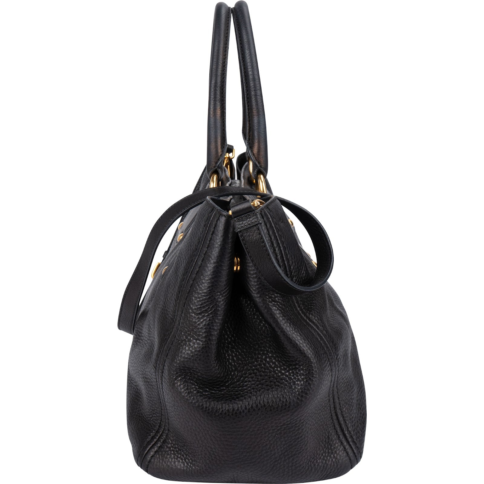 Prada – Vitello Daino Large Tote Shoulder Bag