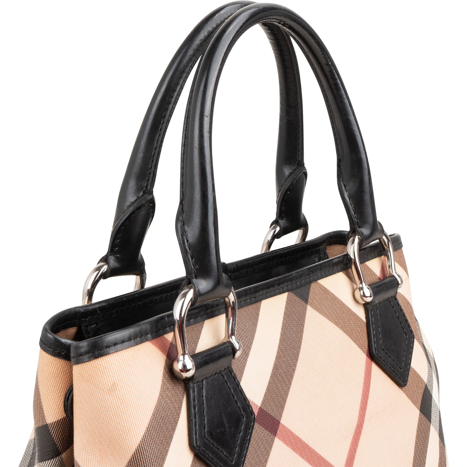 Burberry - Nova-Check Monogram Handbag