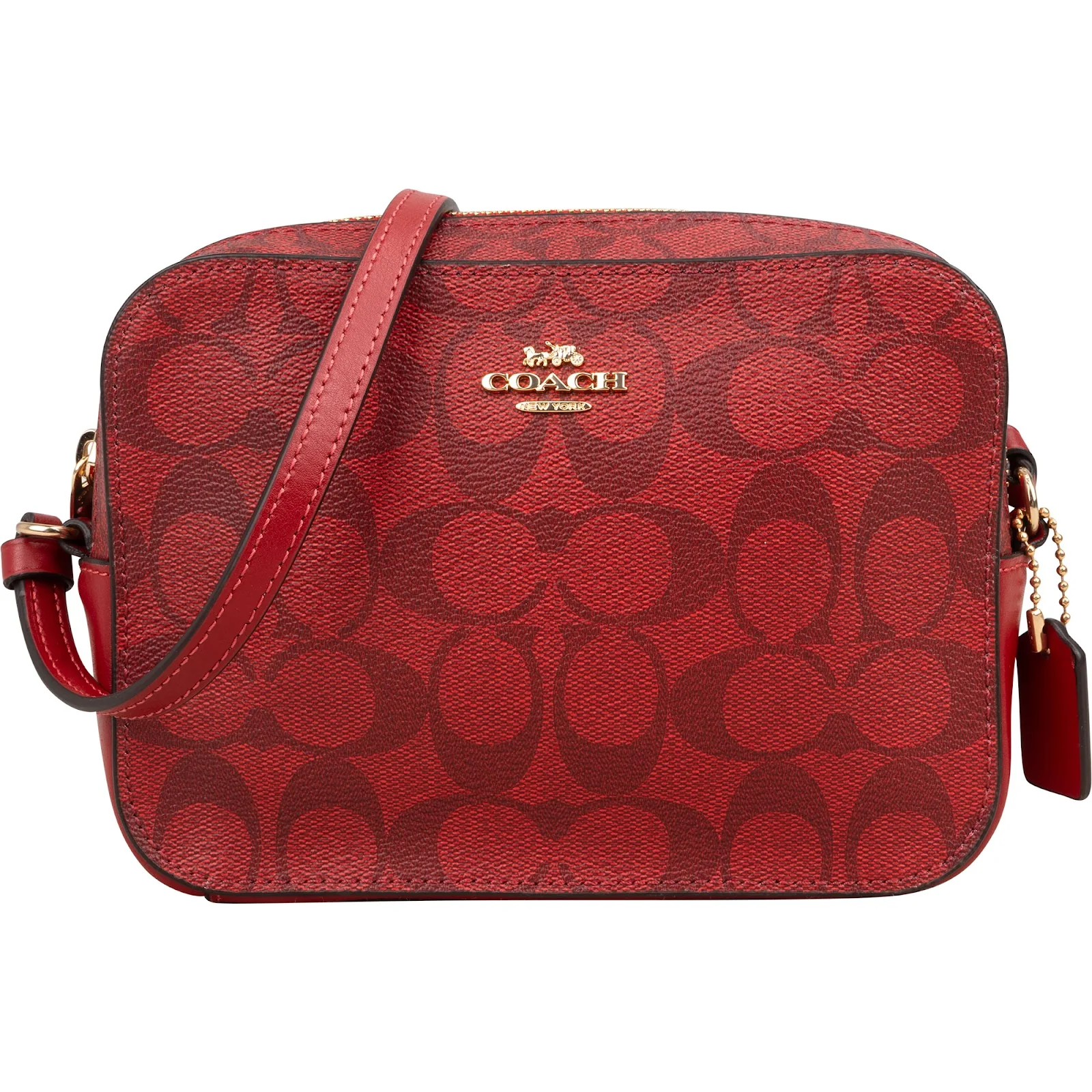 Coach Monogram Signature Camera Crossbody Bag