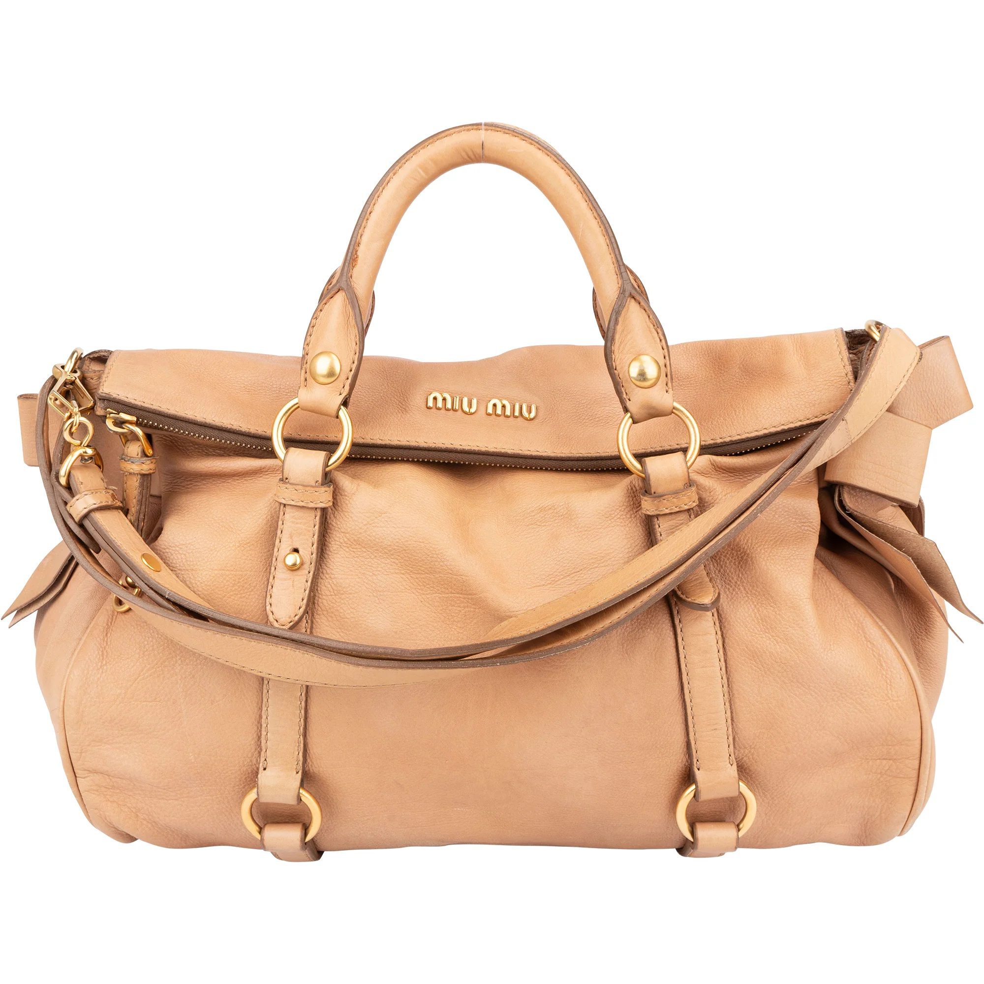 Miu Miu Classic Leather City Handbag