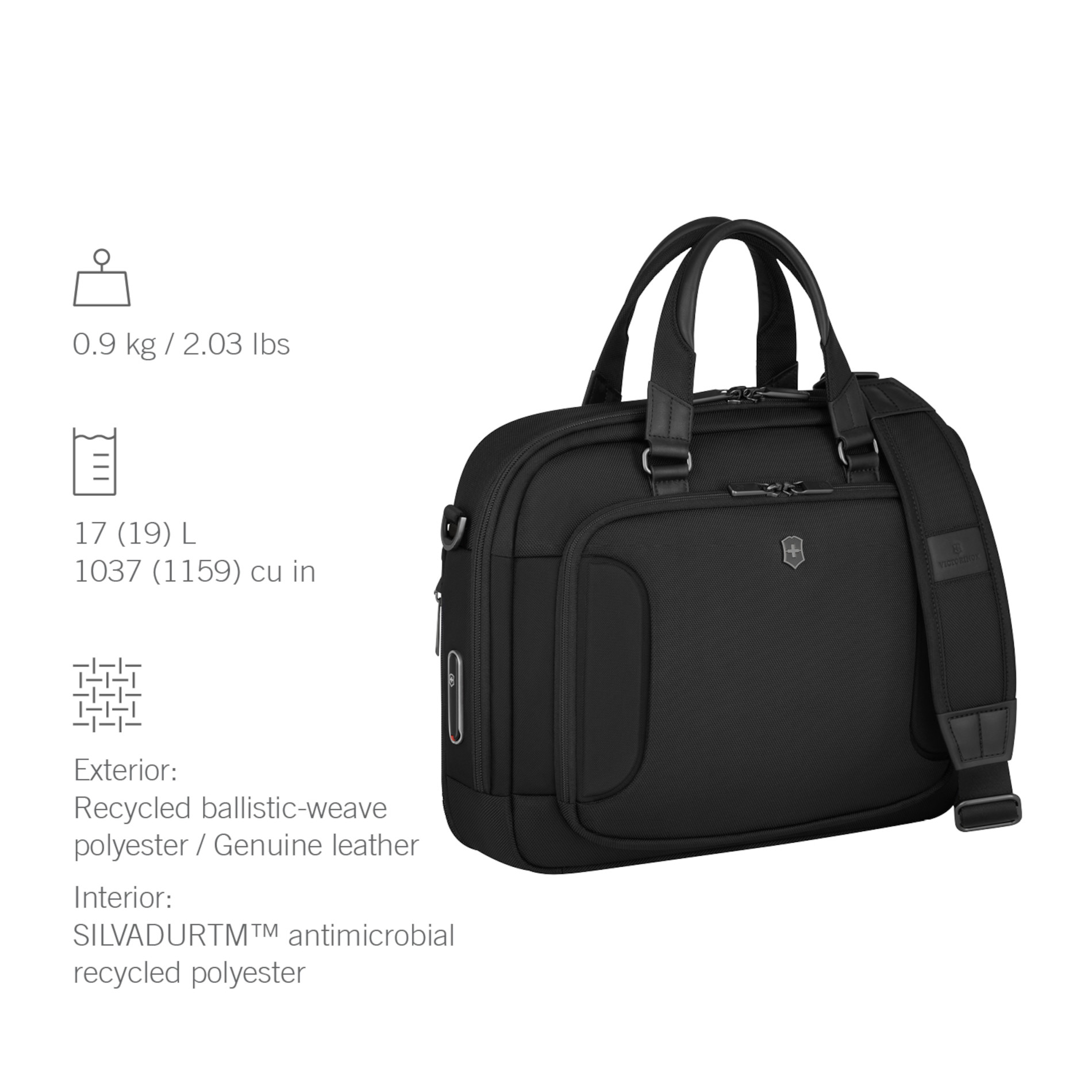 Werks Traveler 7.0 Compact Briefcase - Black