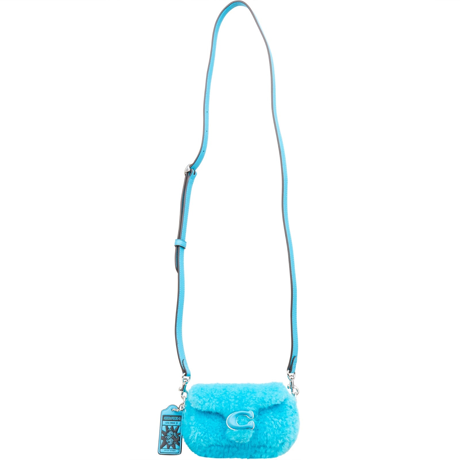 Coach Shearling Limited Lil Nas X Edition Micro Tabby Crossbody Bag