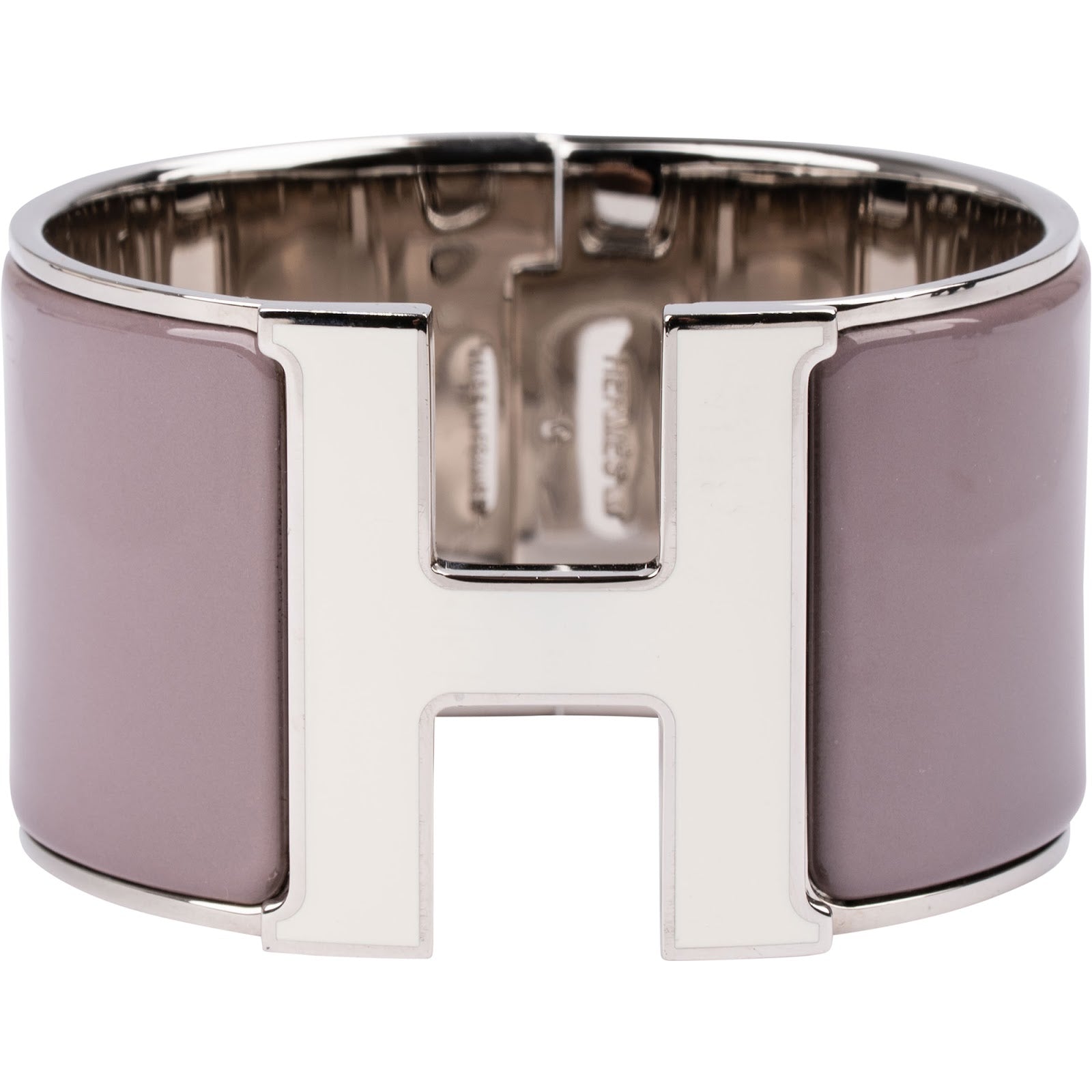 Hermès - Lilac Clic H Wide Armband