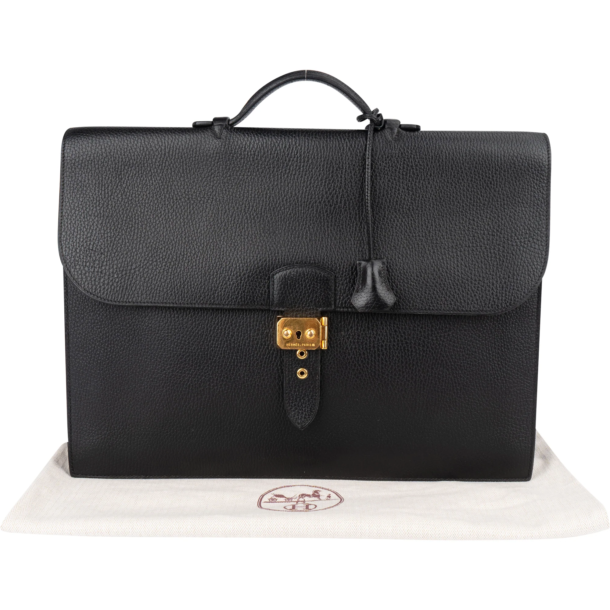 Hermès Taurillon Clémence Leather Sac à Dépêches Business Tasche