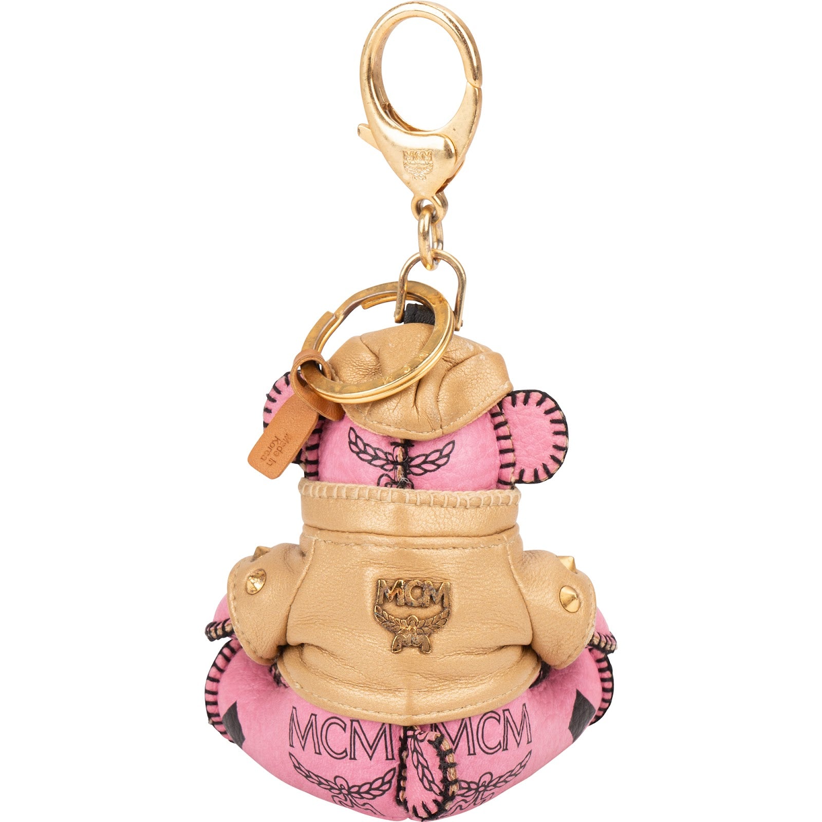 Breloque MCM Monogram Visetos Biker Bear