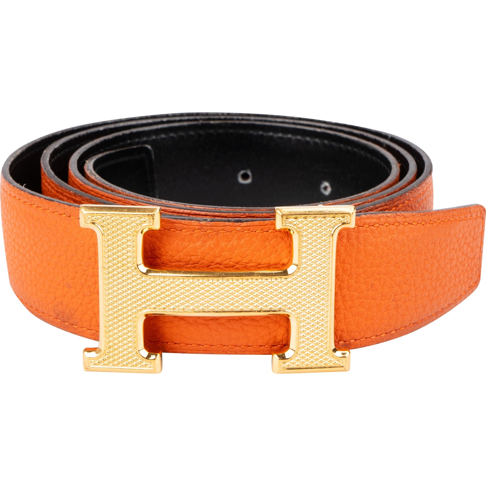 Hermès - Omkeerbare gouden H-riem (85)