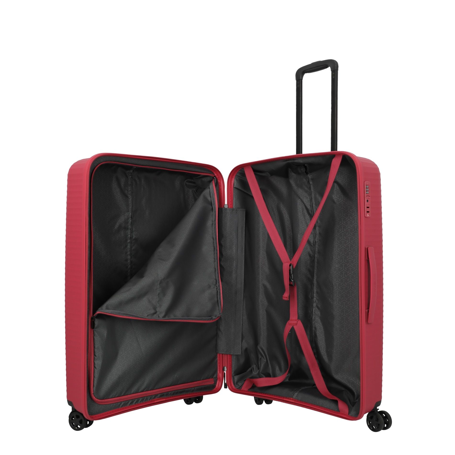 AIR STRIPE Trolley L (77 cm) - Red