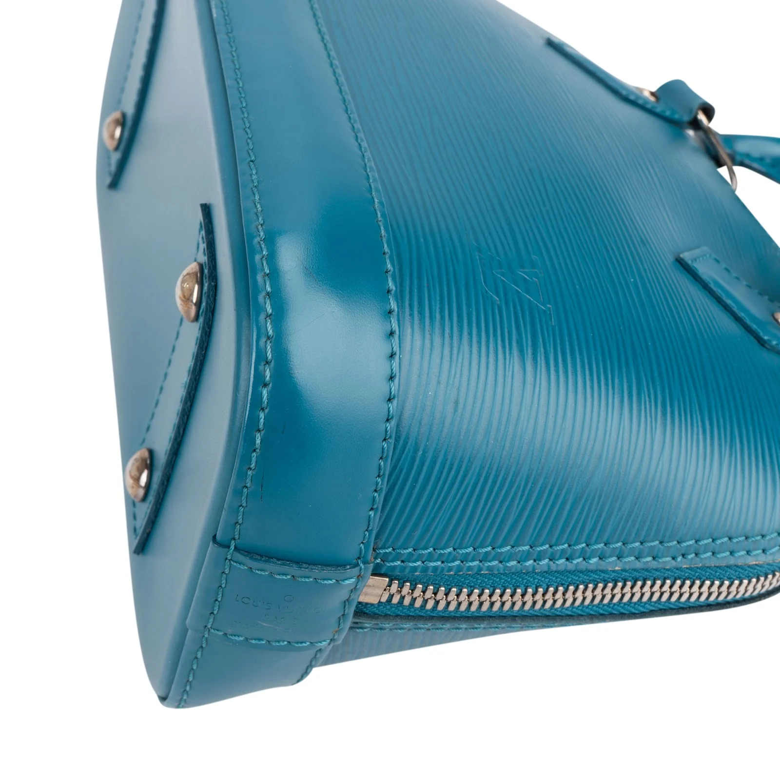Louis Vuitton Blue Epi Leather Alma BB Handbag