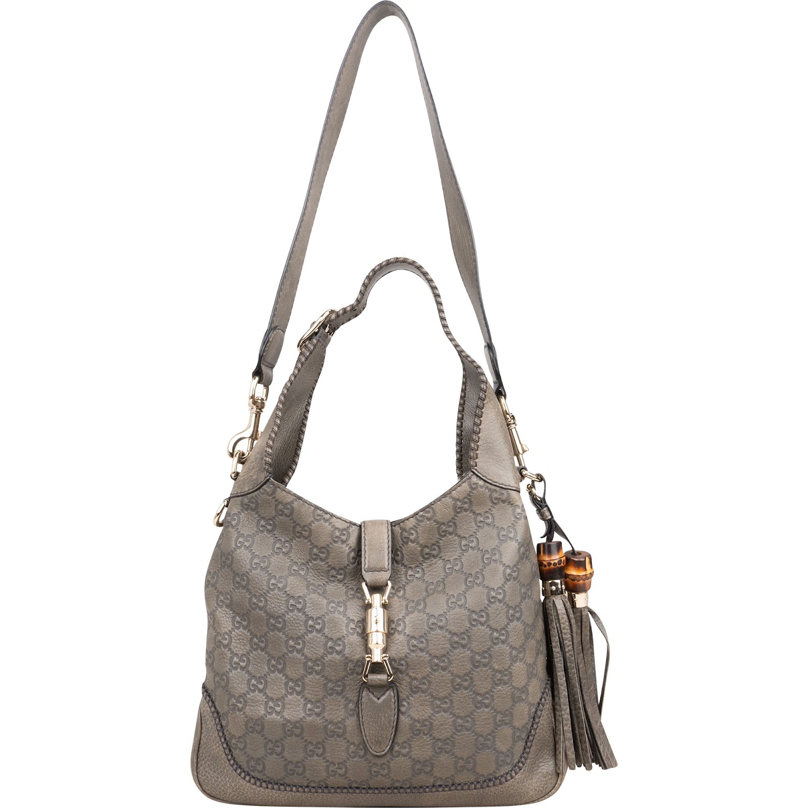 Gucci Guccissima Leather GG Jackie Shoulder Bag