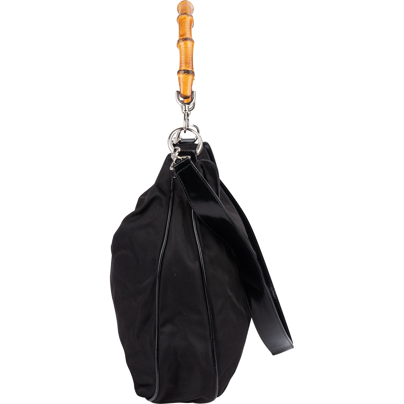 GUCCI Nylon Bamboo Hobo-schoudertas