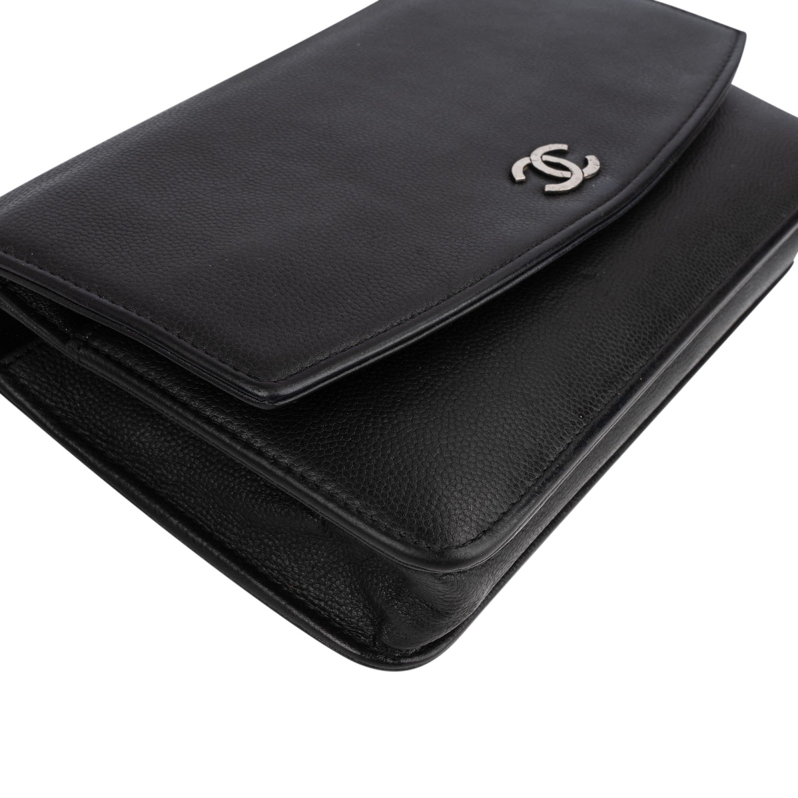 Chanel Caviar Leather CC Wallet on Chain Crossbody Bag