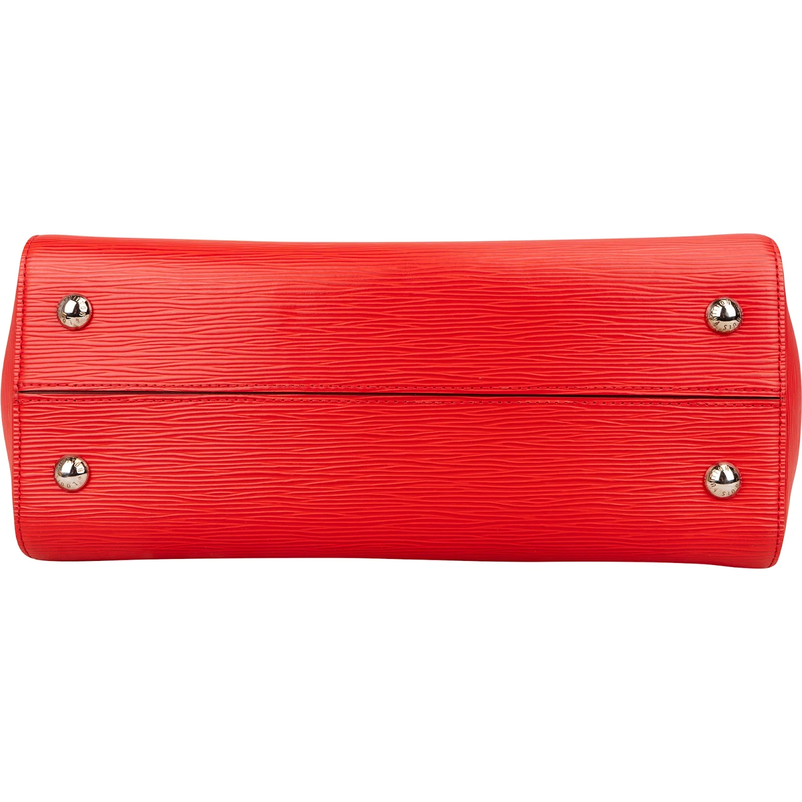 Louis Vuitton Red Epi Leather Soufflot MM Handbag