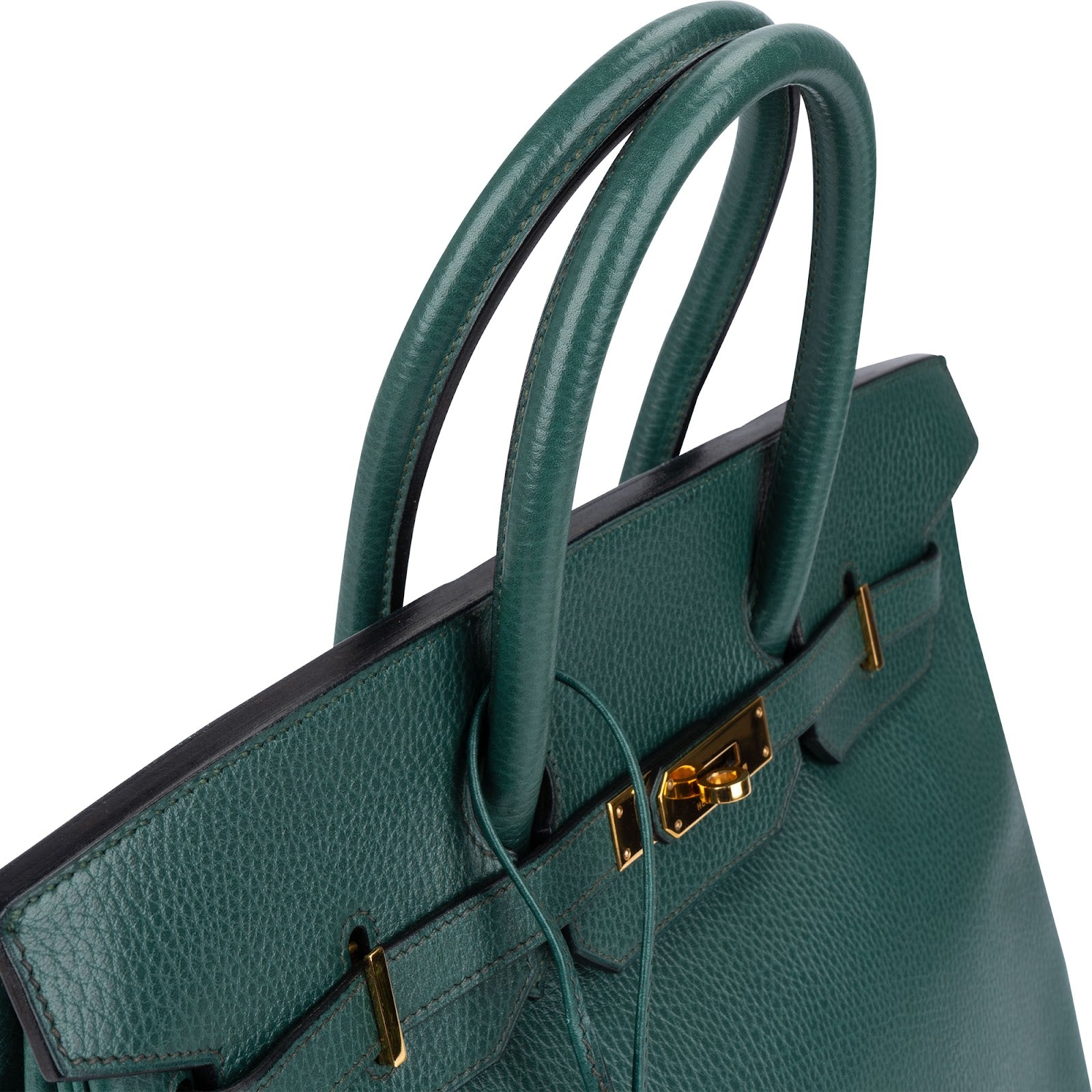 Hermès Vert Clair Ardennes Leather Birkin 35 Handbag