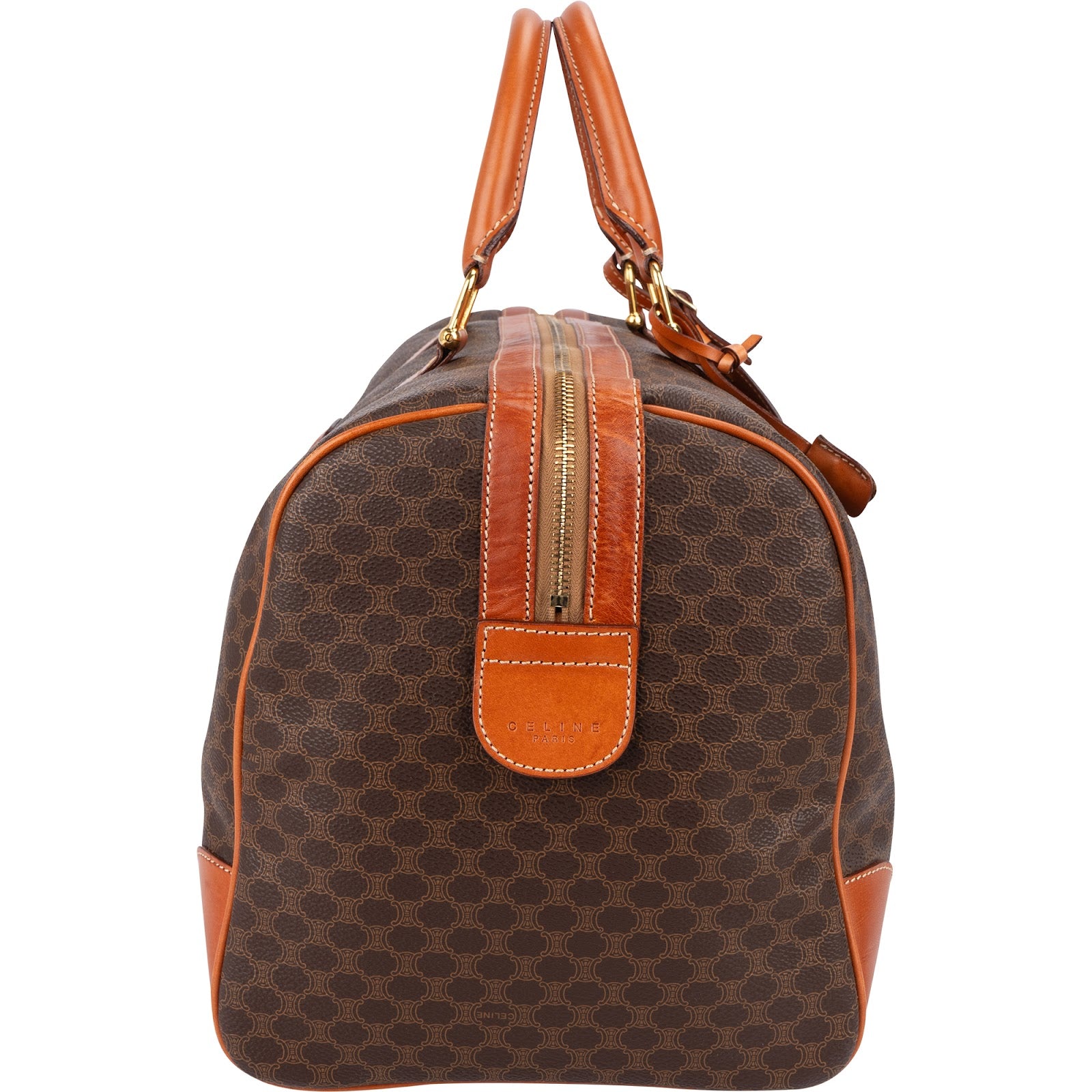 Celine Monogram Macadam Canvas Boston 45 Reisetasche