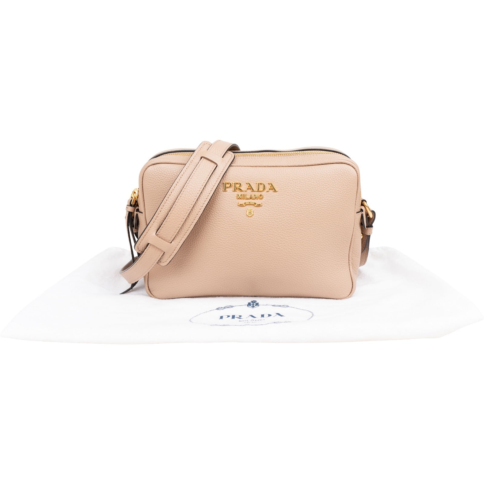 Prada Vitello Daino Leather Camera Bag