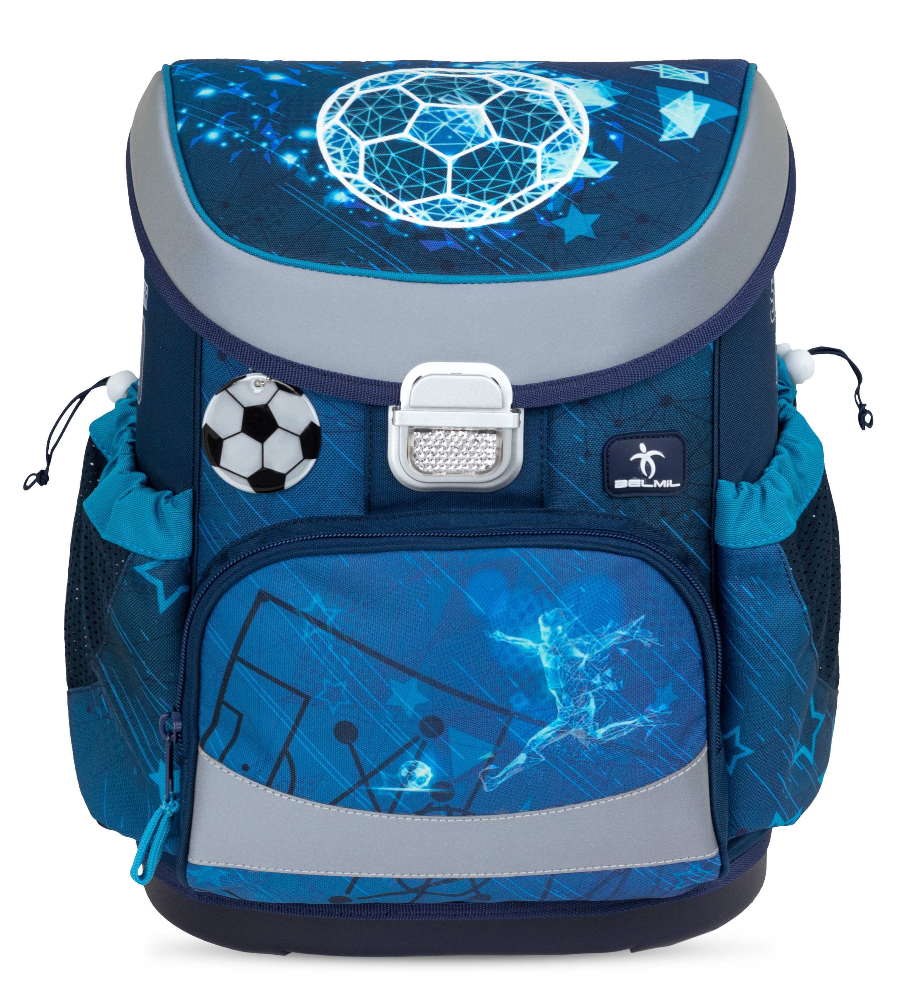 Mini-Fit Schulranzen Set 4-teilig mit Brustgurt - Footballers